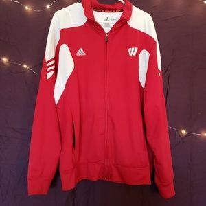 Adidas Wisconsin Badgers track jacket